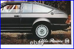 AFFICHE ORIGINALE CONCESSION ALFA ROMEO GTV GTV6 ALFETTA ziegfeld follies 1980