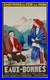 AFFICHE ORIGINALE ENTOILEE EAUX BONNES PYRENEES par COLAS 1930