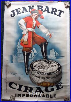 AFFICHE ORIGINALE JEAN BART CIRAGE DUNKERQUE H. LEMONNIER Af Lutetia 1933