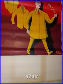 AFFICHE ORIGINALE pliée BIEN HABILLE années 1950 ROBY'S (Robert Wolff) TTB