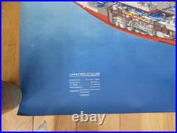 AFFICHE PORTE AVIONS CLEMENCEAU coupe par François baudoin BE militaria