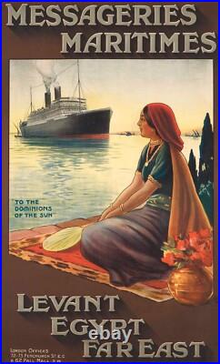 AFFICHE POSTER AFRIQUE EGYPTE etc. (sauf Maroc Algerie Tunisie) Le Caire