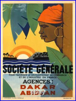 AFFICHE POSTER AFRIQUE senegal dakar