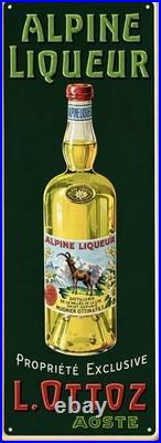 AFFICHE POSTER Alpine Liqueur Ottoz