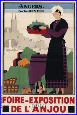 AFFICHE POSTER Anjou 1925