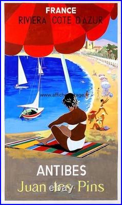 AFFICHE POSTER Antibes Juan