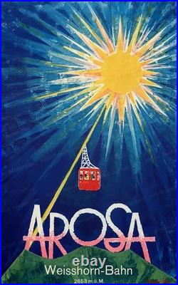 AFFICHE POSTER Arosa Suisse