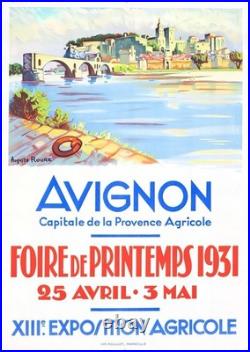AFFICHE POSTER Avignon 1931