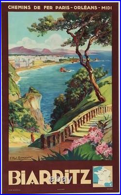 AFFICHE POSTER Biarritz