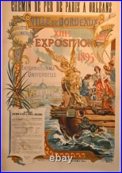 AFFICHE POSTER Bordeaux 1895