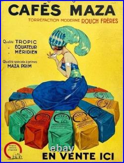 AFFICHE POSTER Café Maza