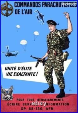 AFFICHE POSTER Commando Parachutiste Aerien