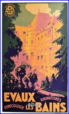 AFFICHE POSTER Evaux Les Bains