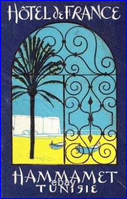 AFFICHE POSTER Hammamet Hôtel