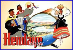 AFFICHE POSTER Hendaye