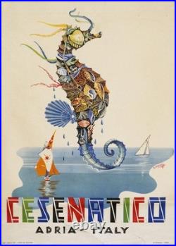 AFFICHE POSTER Italie Cesenatico