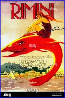 AFFICHE POSTER Italie Rimini
