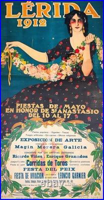 AFFICHE POSTER Lerida 1912