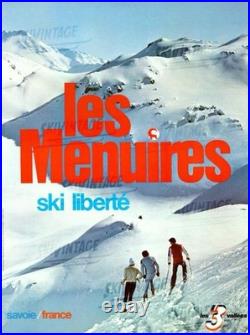 AFFICHE POSTER Les Menuires