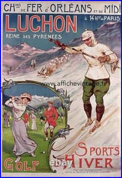 AFFICHE POSTER Luchon