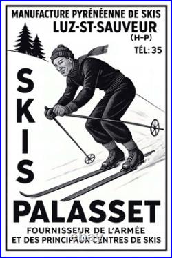 AFFICHE POSTER Luz Saint Sauveur Ski Palasset