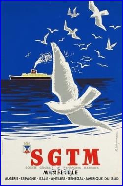 AFFICHE POSTER. Marseille Sgtm