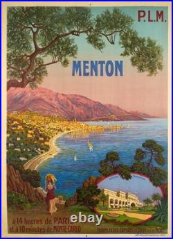 AFFICHE POSTER Menton