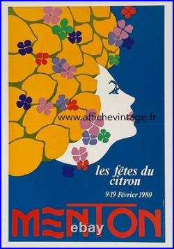 AFFICHE POSTER Menton