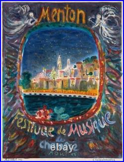 AFFICHE POSTER Menton