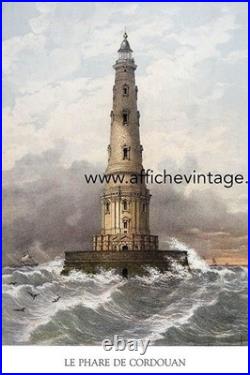 AFFICHE POSTER Phare Cordouan