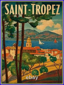 AFFICHE POSTER Saint Tropez