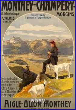 AFFICHE POSTER Suisse Champery