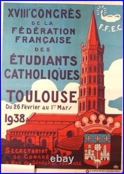 AFFICHE POSTER Toulouse 1938
