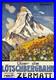 AFFICHE POSTER Zermatt Mont Cervin
