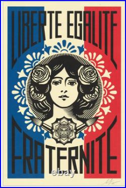 AFFICHE POSTER liberté égalité fraternité