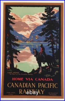 AFFICHE Poster Canada Canadian Pacific Train