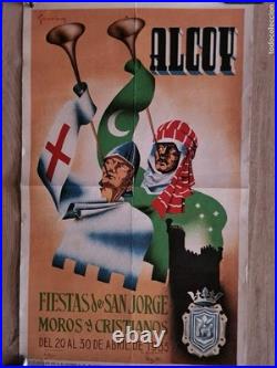 AFFICHE Poster Espagne Alcoy