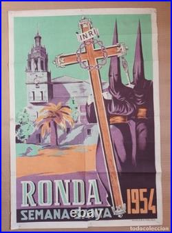 AFFICHE Poster Espagne Ronda 1954