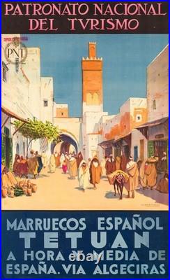 AFFICHE Poster Espagne Tetouan