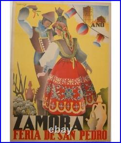 AFFICHE Poster Espagne Zamora