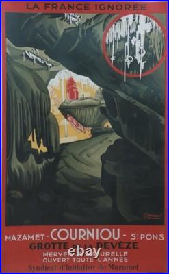 AFFICHE Poster Grottes Corniou Mazamet