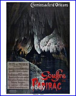 AFFICHE Poster Grottes Gouffre Padirac