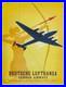 AFFICHE Poster Lufthansa