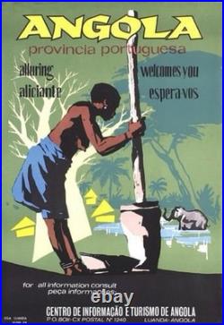 AFFICHE Poster Mozambique Angola