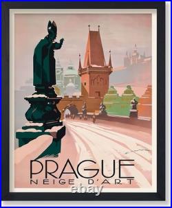 AFFICHE Poster République Tchèque Prague Praha