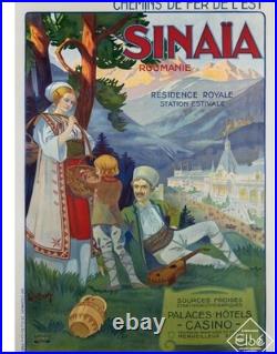 AFFICHE Poster Roumanie Sinaia