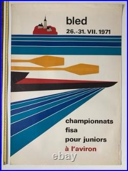 AFFICHE Poster Slovénie Bled