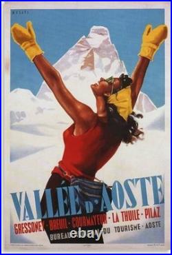 AFFICHE Poster Val D Aoste Aosta