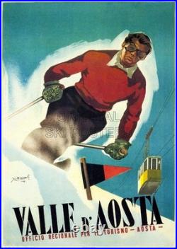 AFFICHE Poster Val D Aoste Aosta