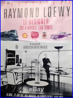 AFFICHE RAYMOND LOEWY Exposition MERCEDES